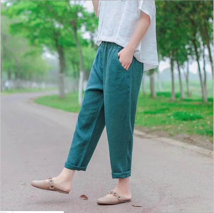 Linen Summer Women Casual Pants LPP97131