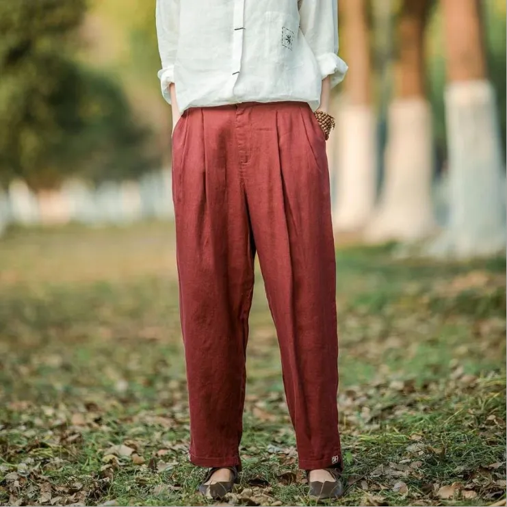 Linen Summer Women Casual Pants LPP97135