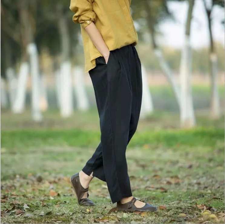 Linen Summer Women Casual Pants LPP97135