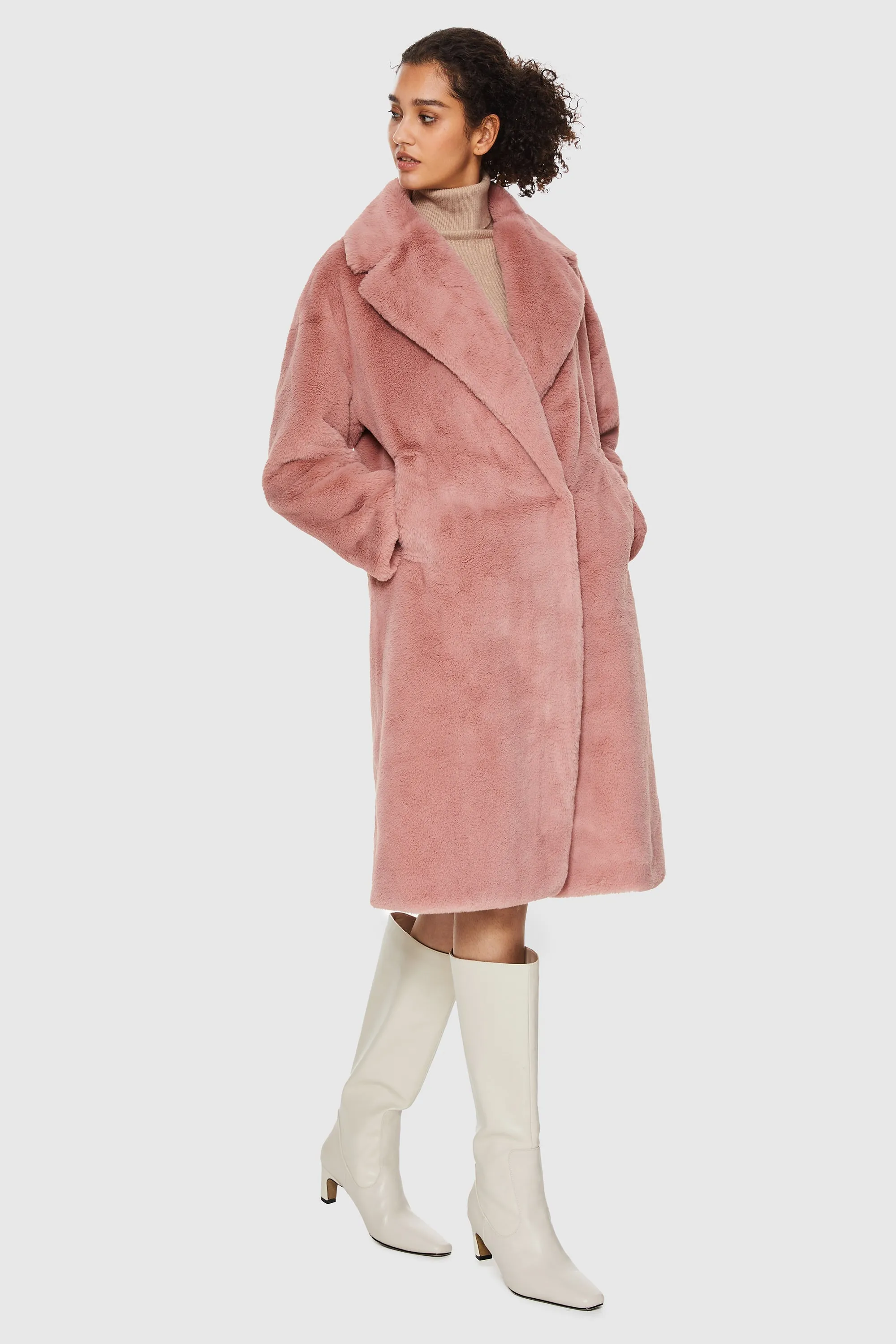 Long Sherpa Teddy Coat