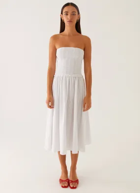 Lulie Shirres Midi Dress - Ivory