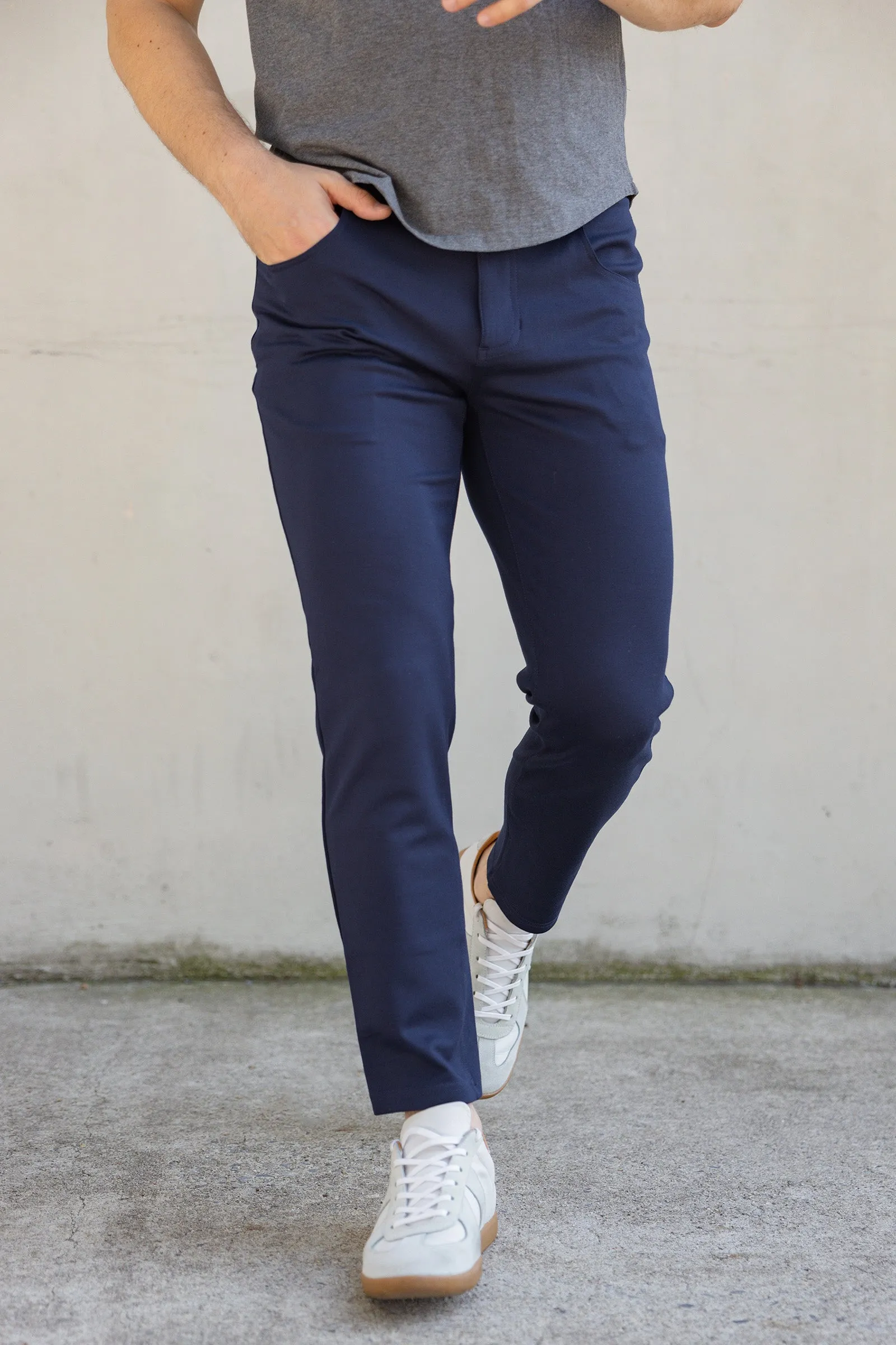 Mason Omni-Stretch Knit 5P Pants Navy