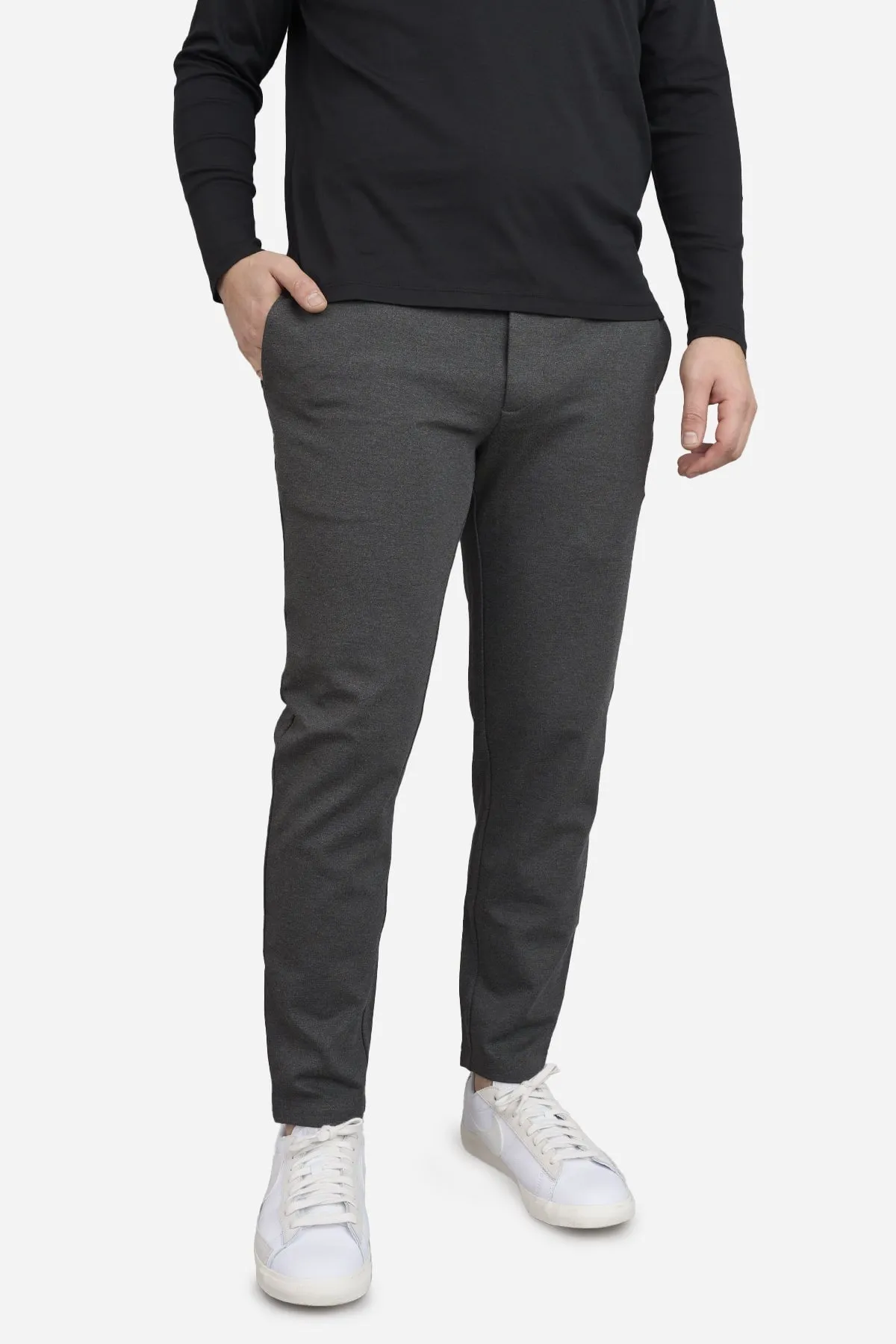 Mason Omni-Stretch Knit Pants Charcoal