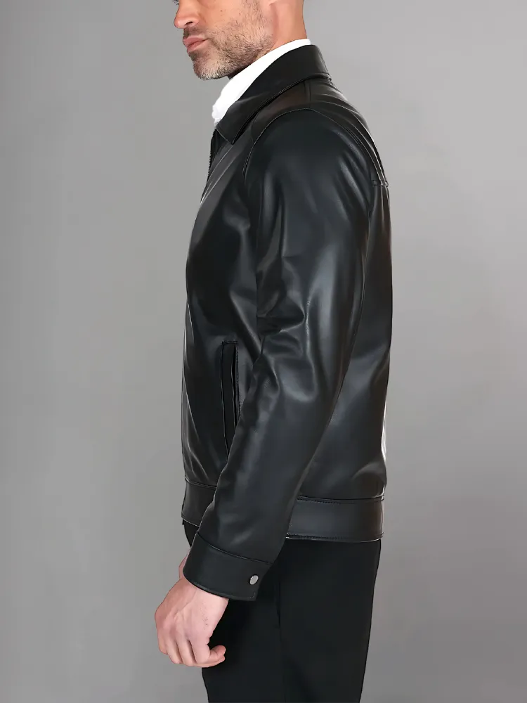 Men Winter Fashion Casual Leather Jacket