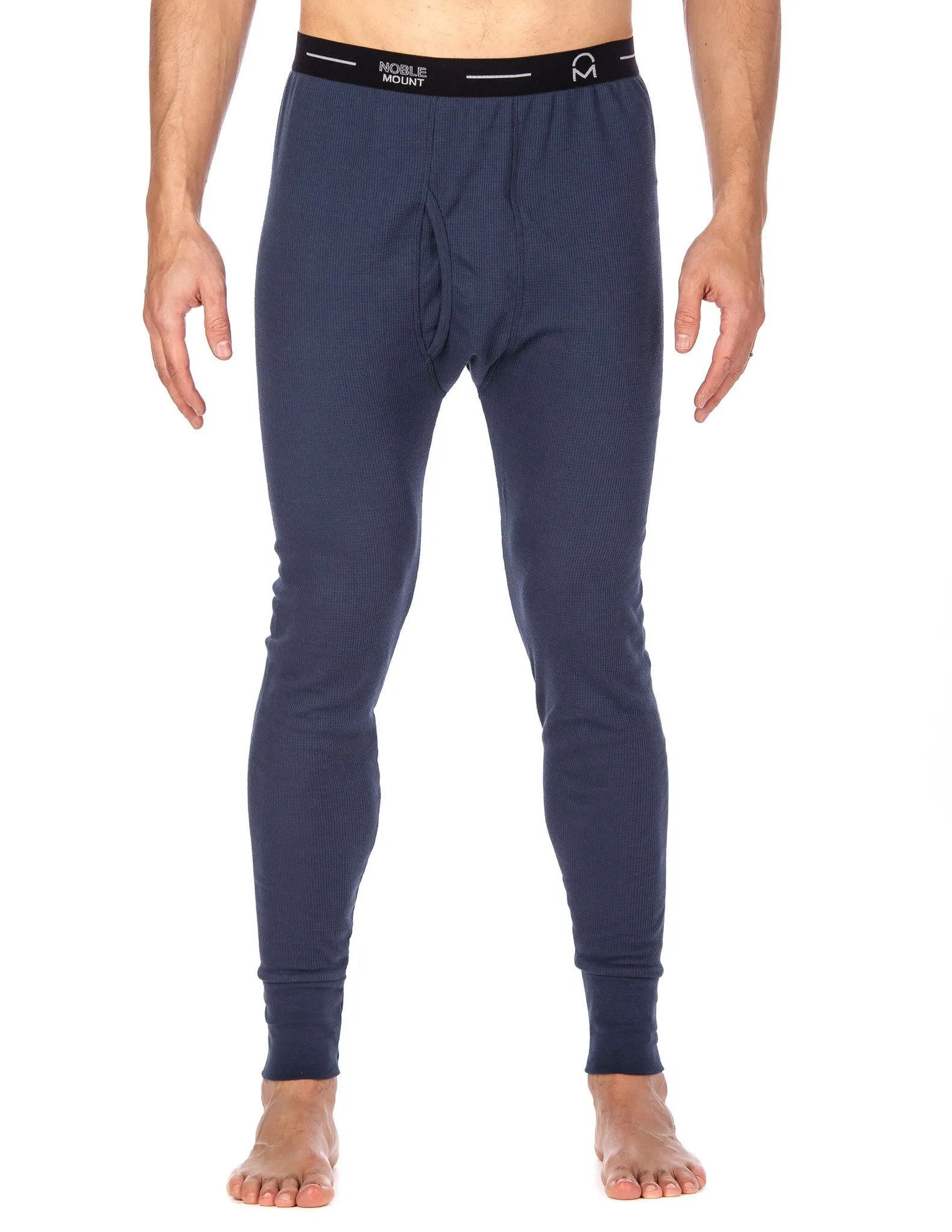 Men's Classic Waffle Knit Thermal Long John Pants