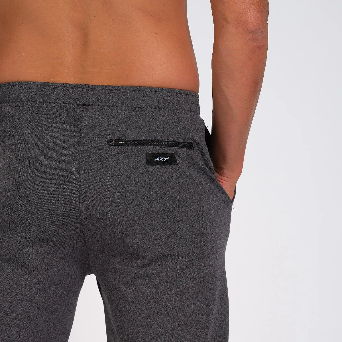 Mens LTD Run Heather Grey Jogger - Charcoal