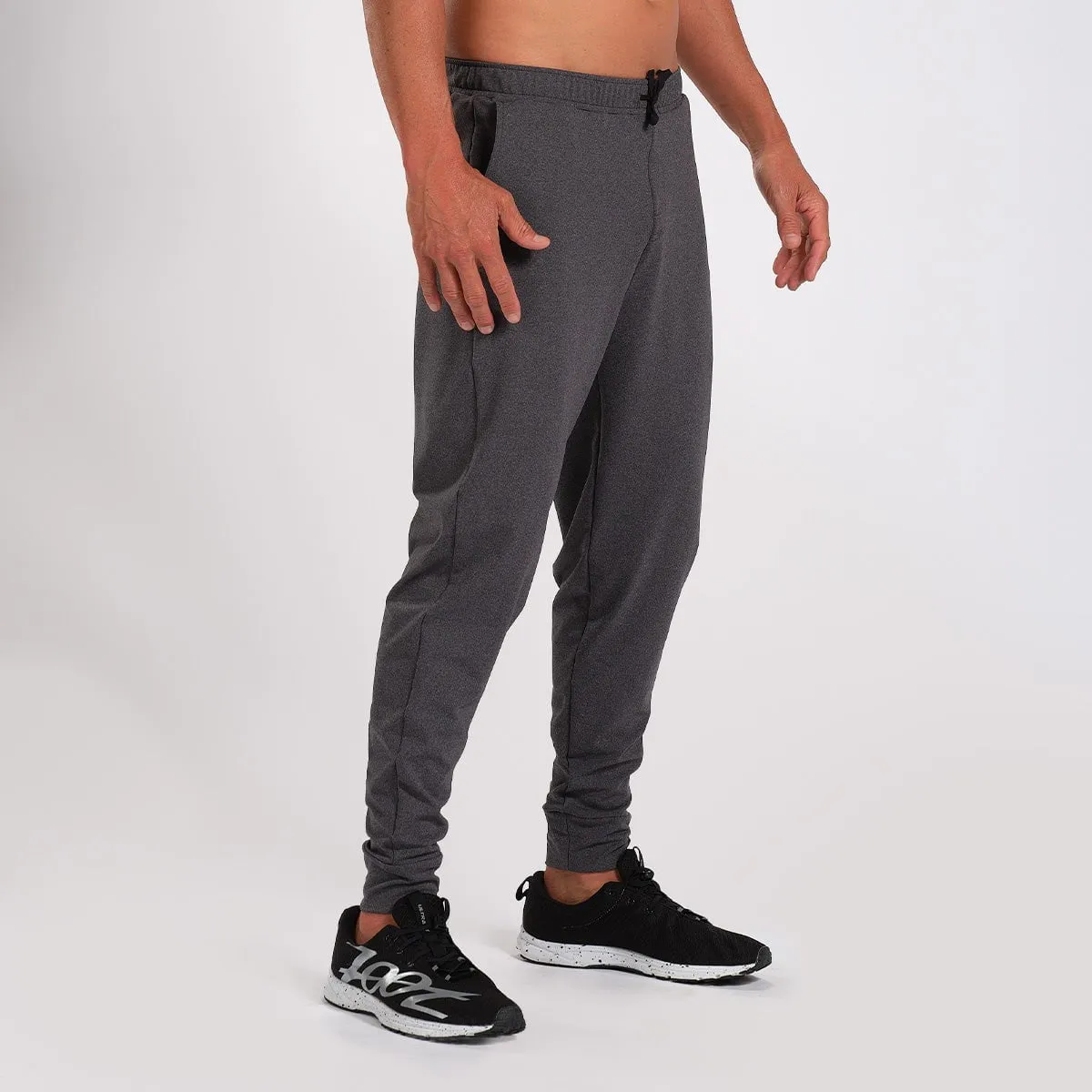 Mens LTD Run Heather Grey Jogger - Charcoal