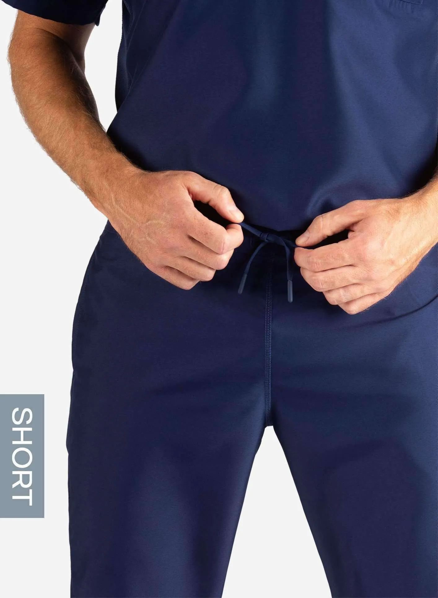 Men's Slim Fit Scrub Pants | Short