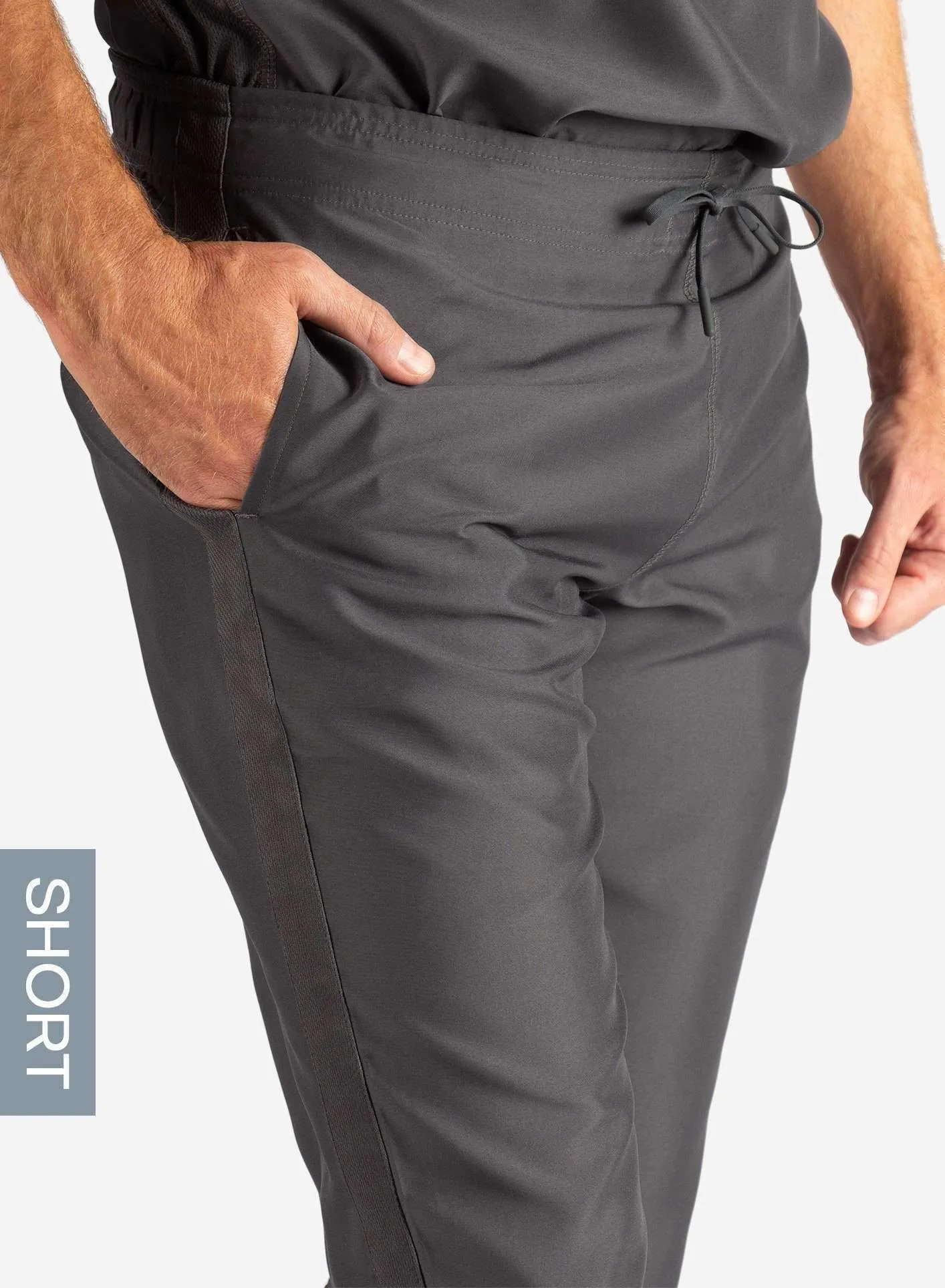 Men's Slim Fit Scrub Pants | Short