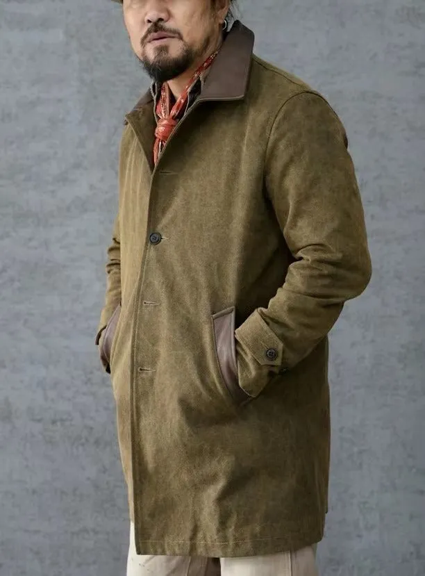 Men's Wax Balmacaan Coat