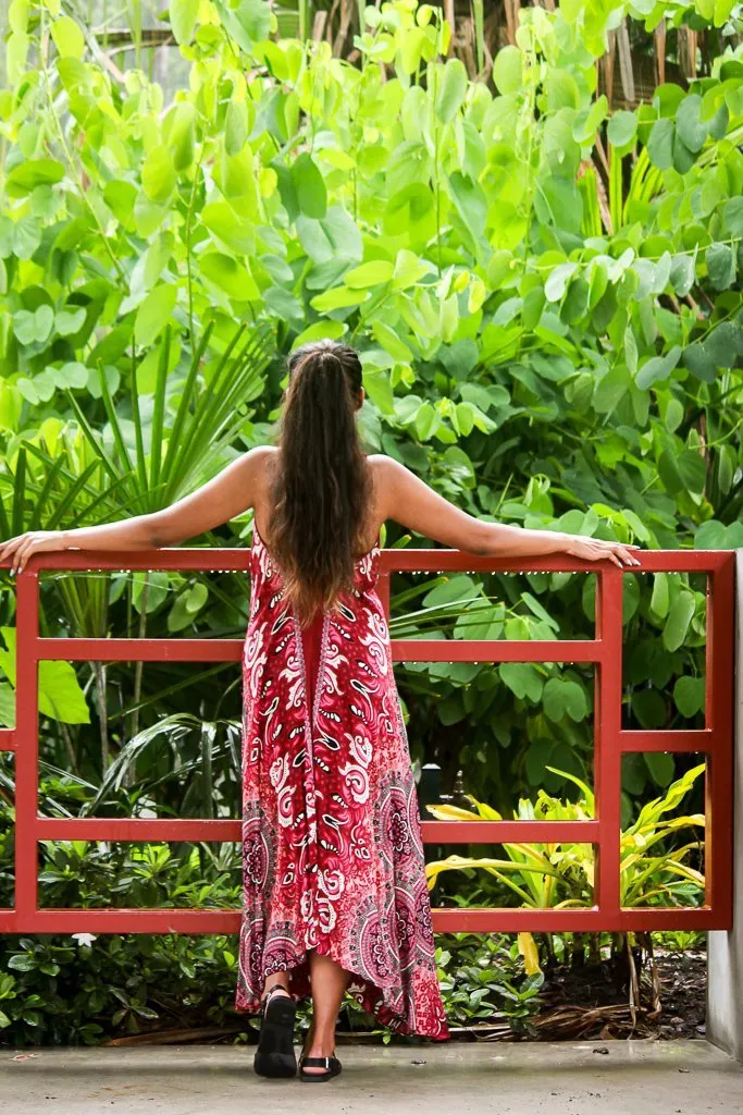 Mila Midi Dress - Crimson Mandala