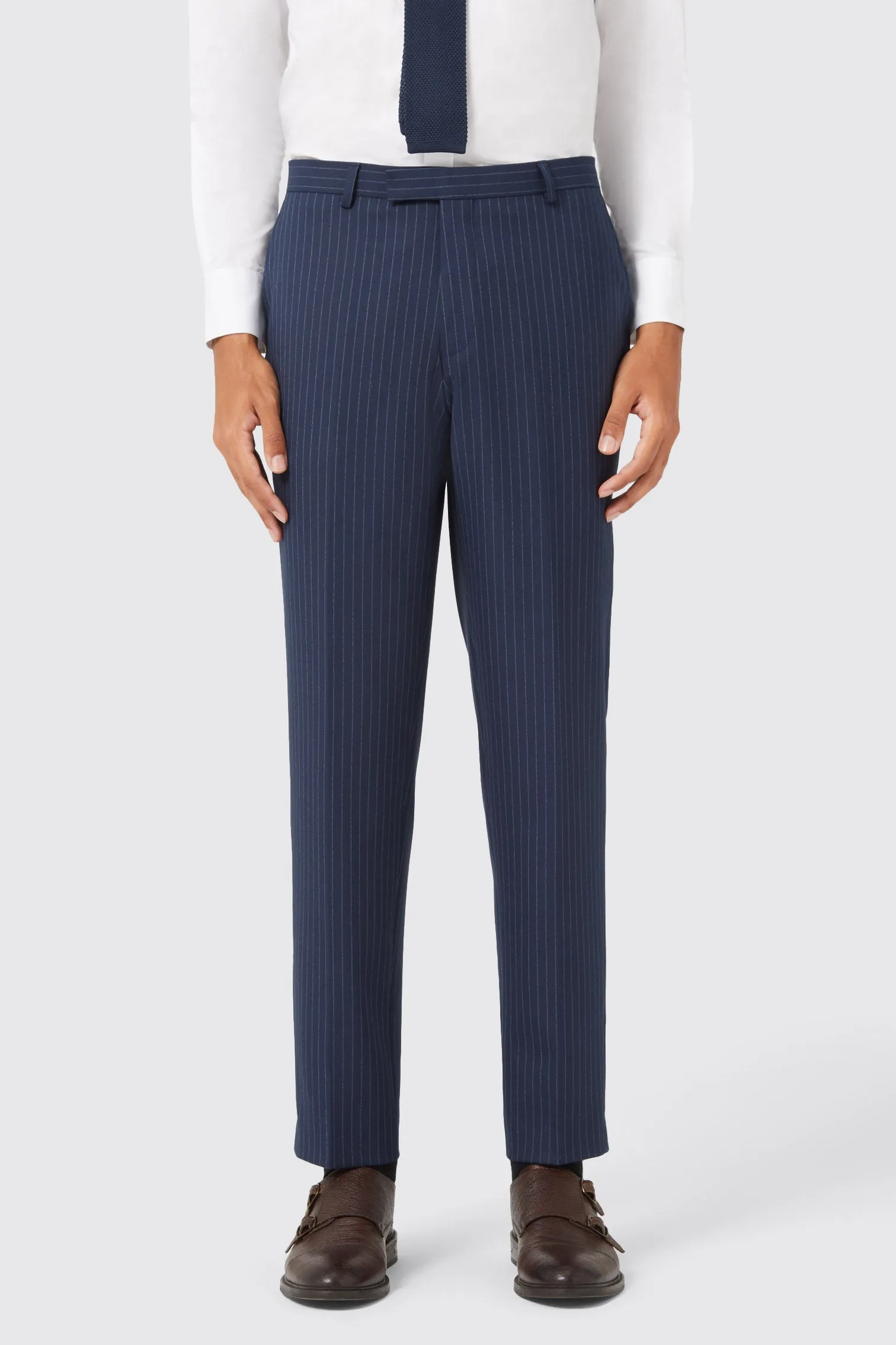 Milltown Slim Fit Navy Double Breasted Trouser TT x AM - ARCHIVE