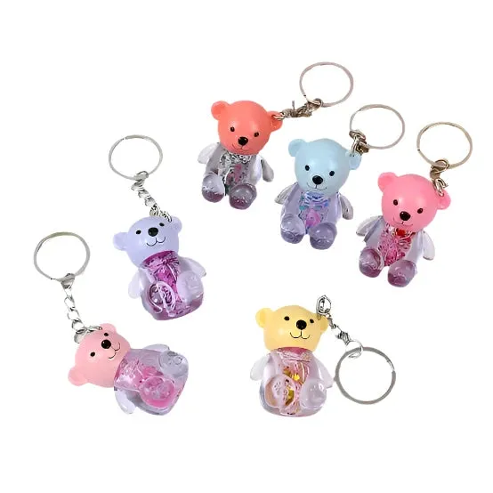 Miss Beauty New Mocmallure Cute teddy bear keychain tinted lip gloss