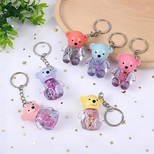 Miss Beauty New Mocmallure Cute teddy bear keychain tinted lip gloss