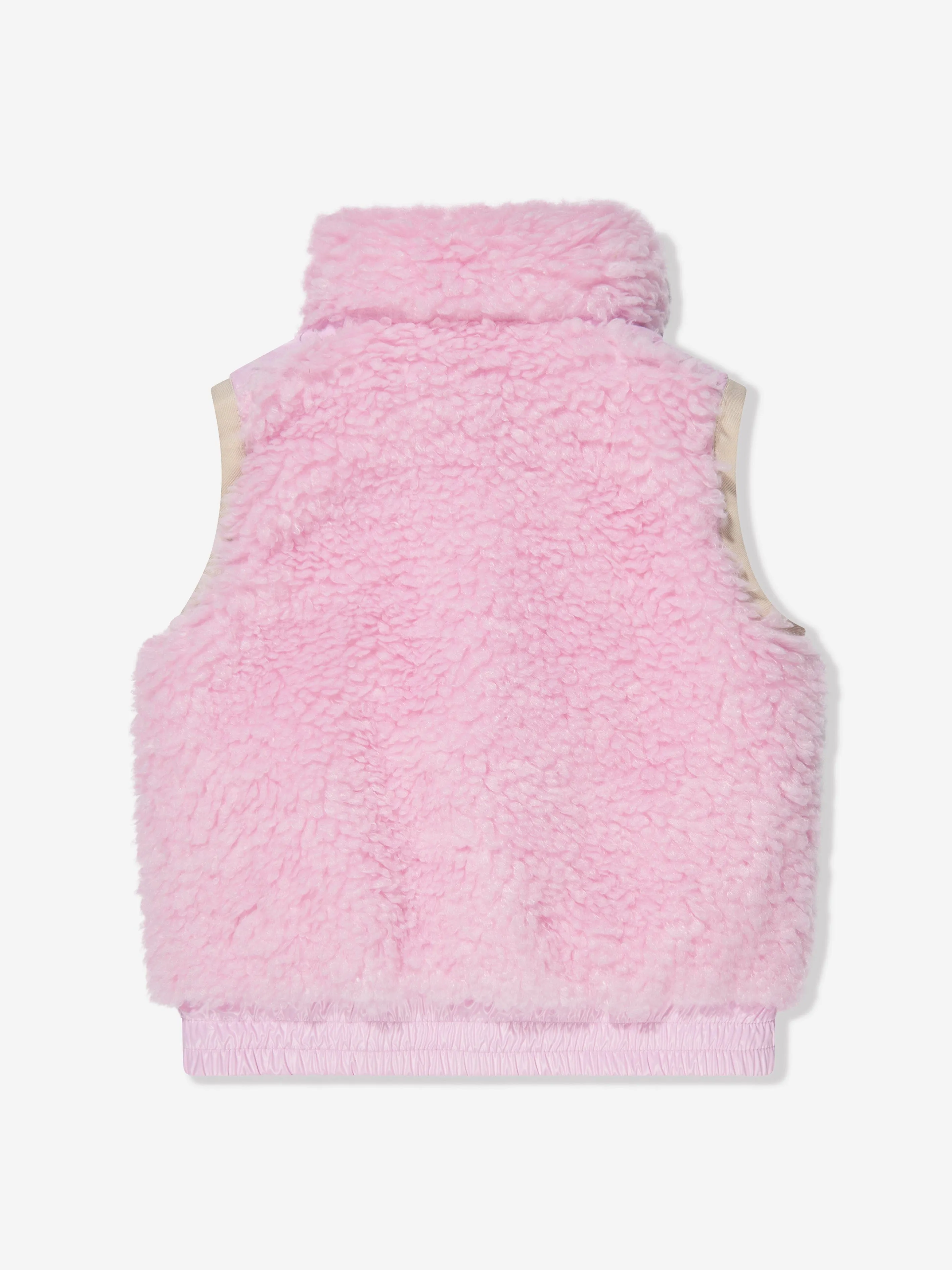 Moncler Grenoble Girls Down Padded Gilet in Pink