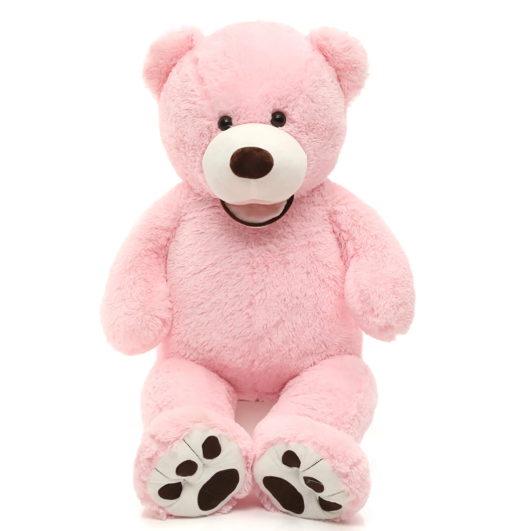 MorisMos Big Teddy Bear Stuffed Animal with Footprints Plush Toy Gifts for Girlfriend Valentine's Day