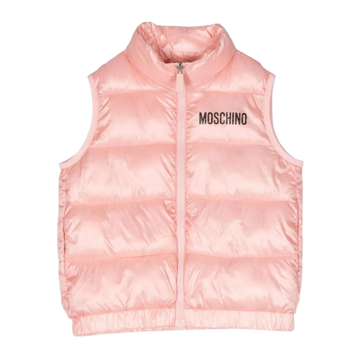 Moschino Kids Teddy Bear Logo Pink Gilet