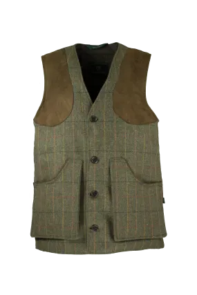 MT10 - Men's Braemer Shootong Gilet - GREEN CHECK