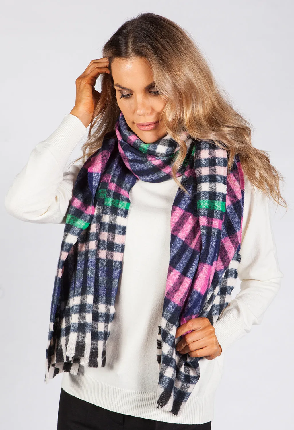 Multicolour Checked Scarf