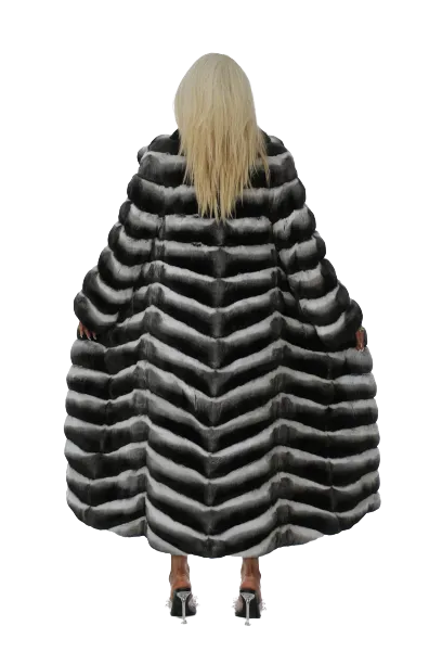 Natural Full Length Chinchilla Coat