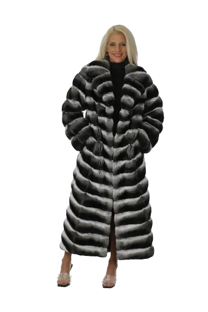 Natural Full Length Chinchilla Coat