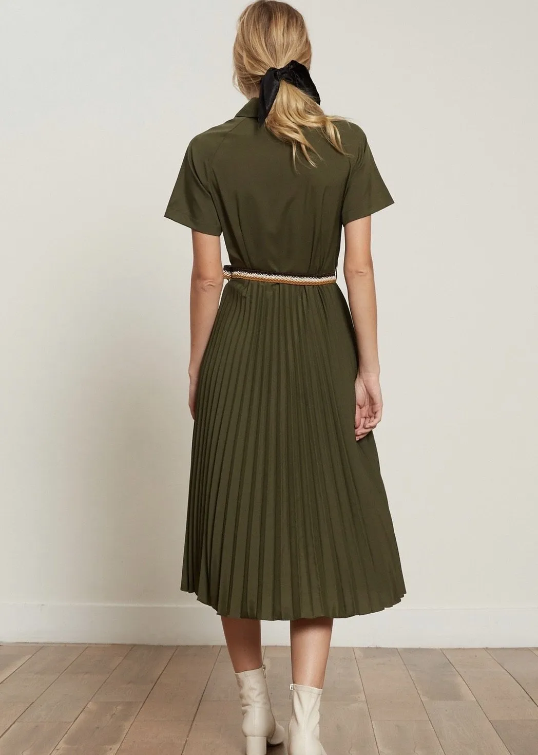 Olivia Pleated Dress