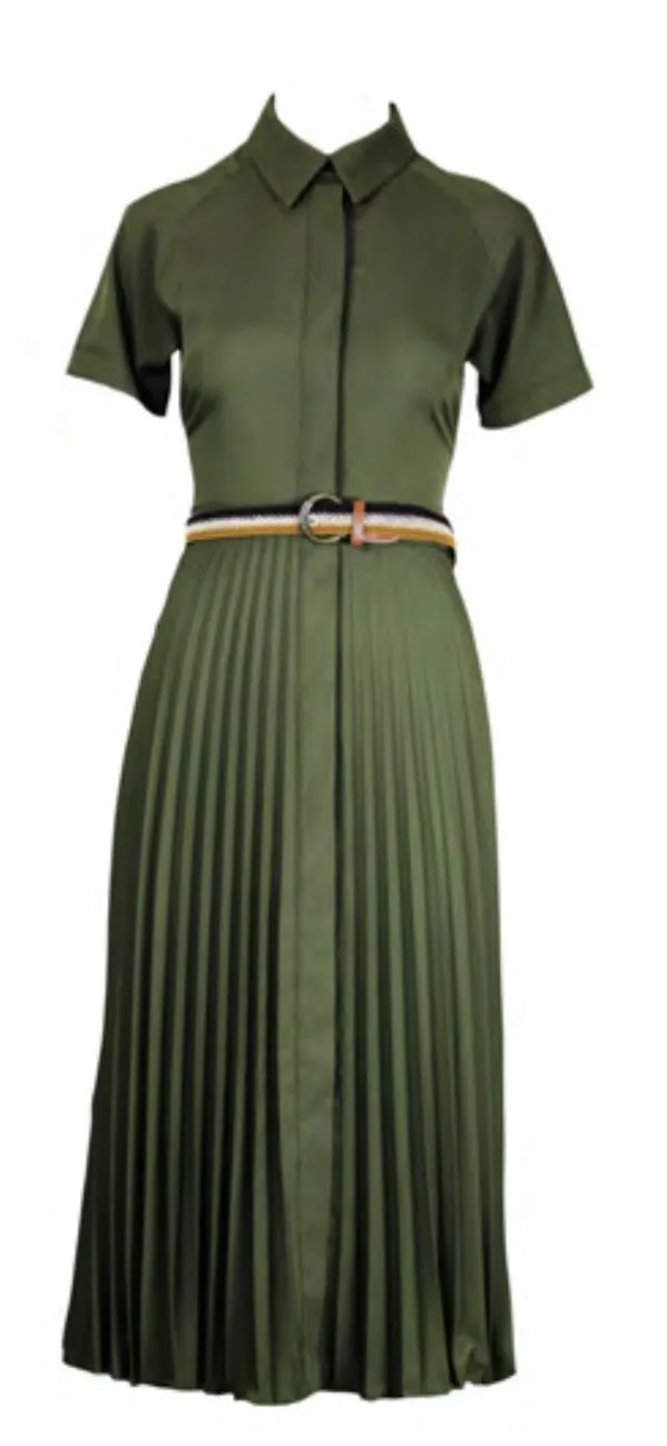 Olivia Pleated Dress