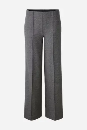 Oui Slip-On Trousers Grey