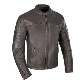 Oxford Holton Men's Motorcycle Jacket Brown