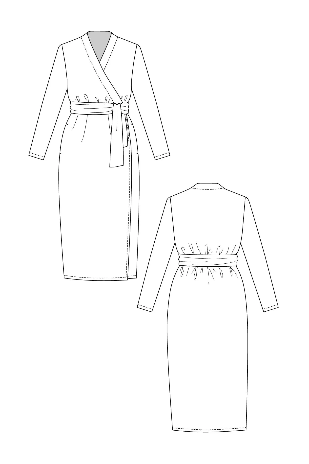 PDF Pattern - Olivia Wrap Dress | Named Clothing