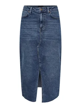 Pieces Jessie - Midi denim nederdel