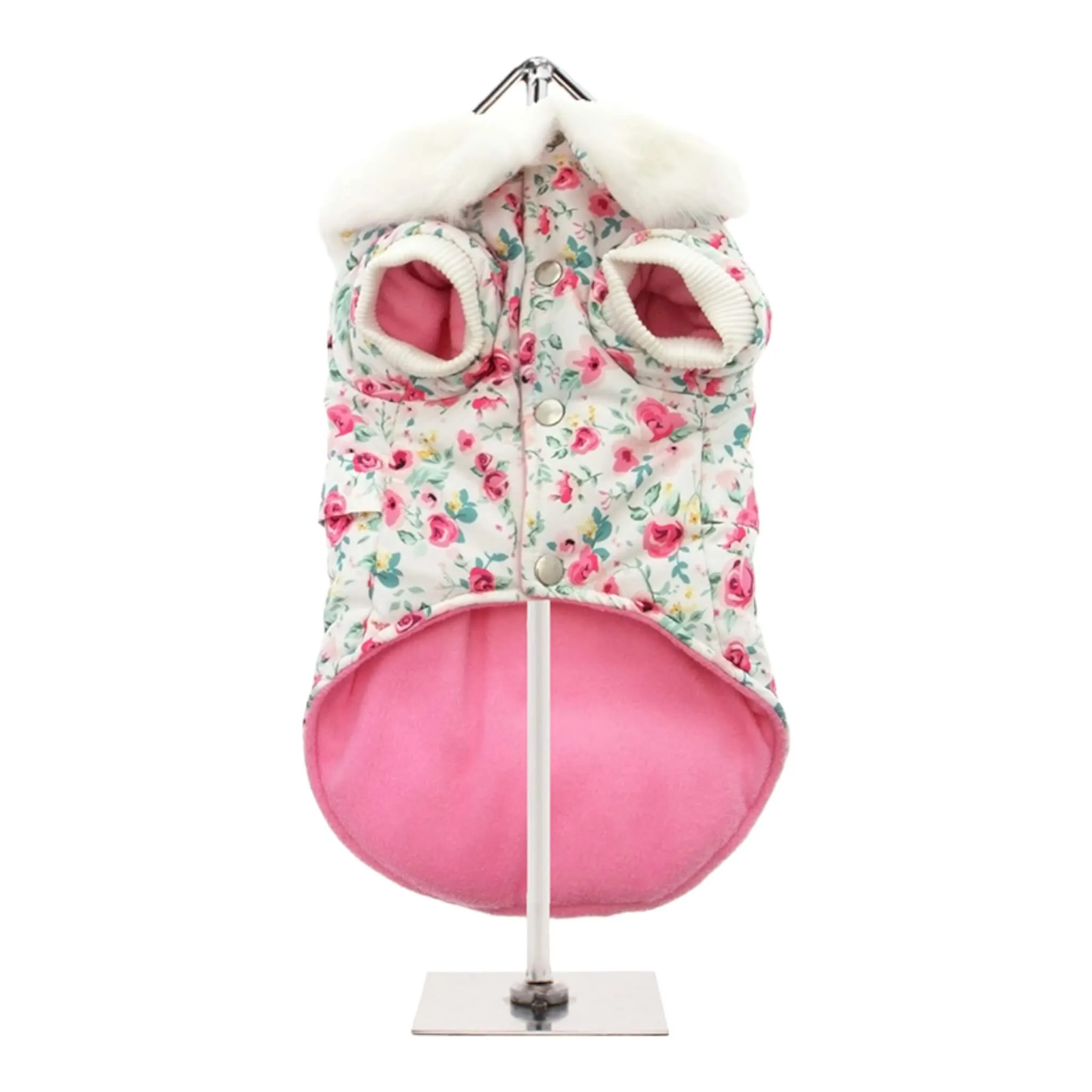 Pink Floral Cascade Dog Coat