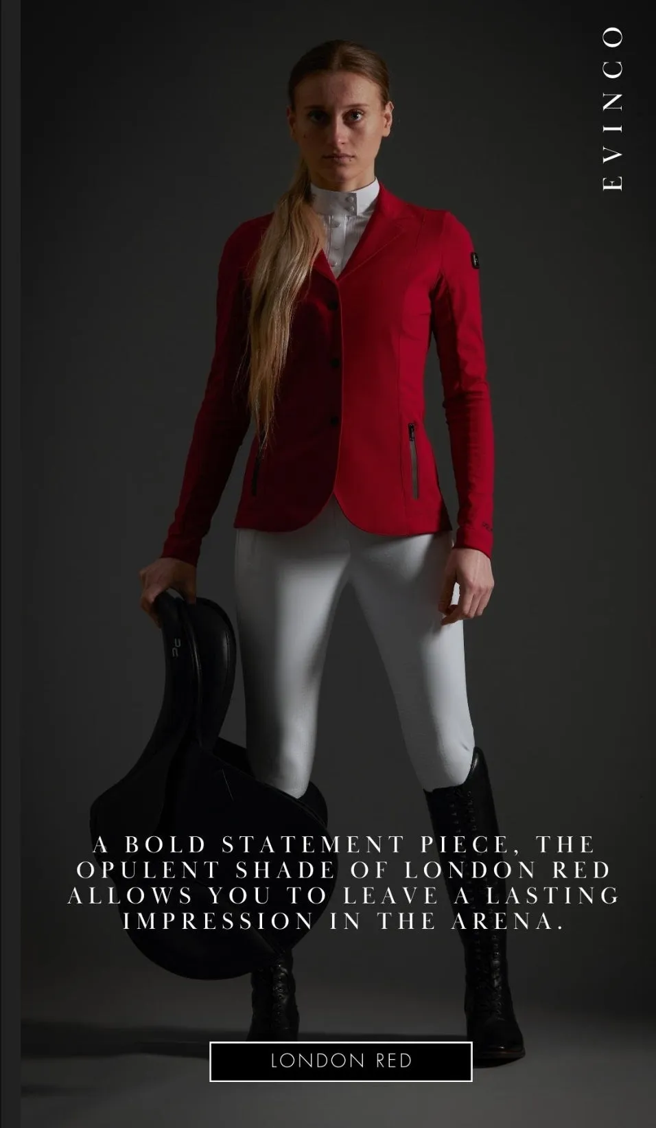 Premier Equine Evinco Ladies Competition Jacket (Red)