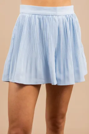 Pretty Preppy Soft Blue Shorts