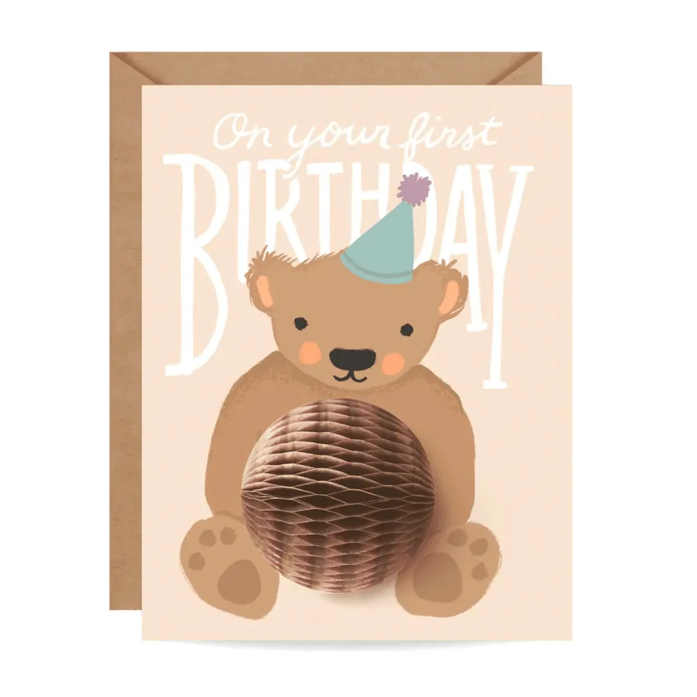 "First Birthday" Birthday Card