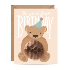 "First Birthday" Birthday Card