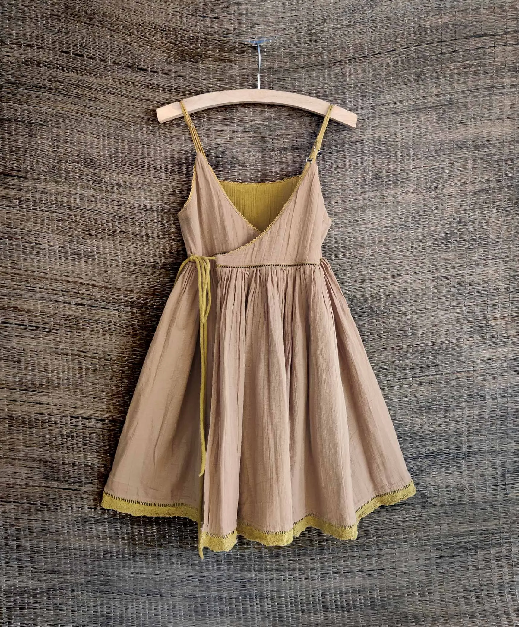 Reversible wrap Dress | Blush Pink - Mud