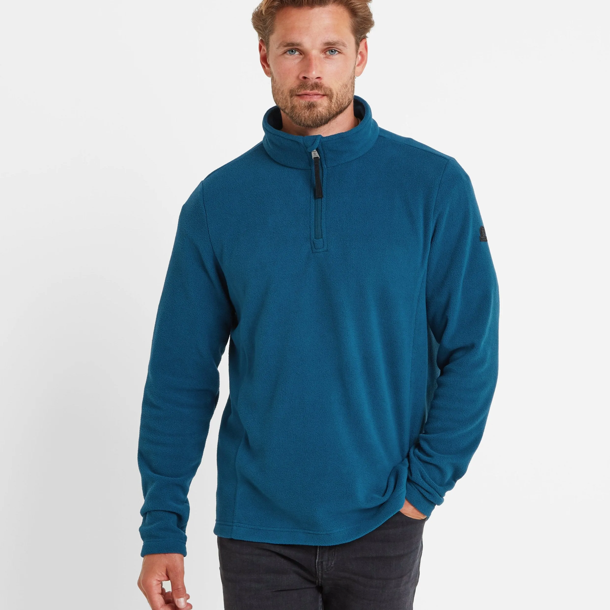 Revive Mens Quarter Zip Fleece - Marine Blue