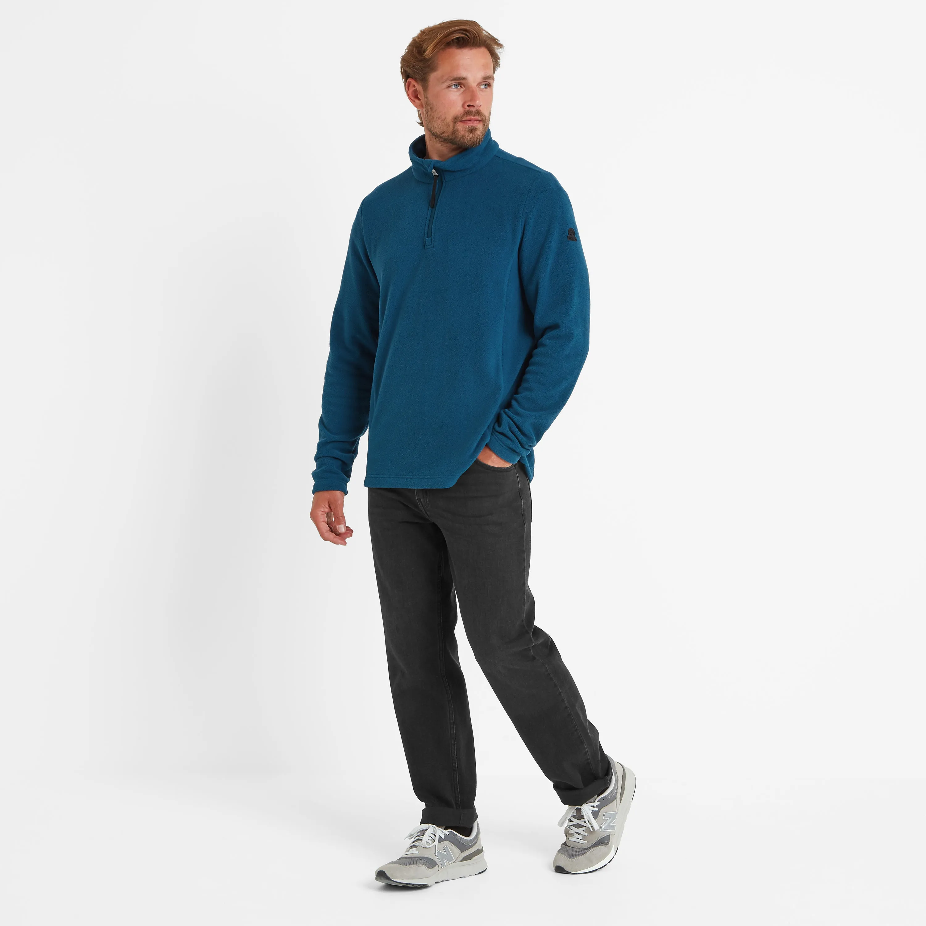 Revive Mens Quarter Zip Fleece - Marine Blue