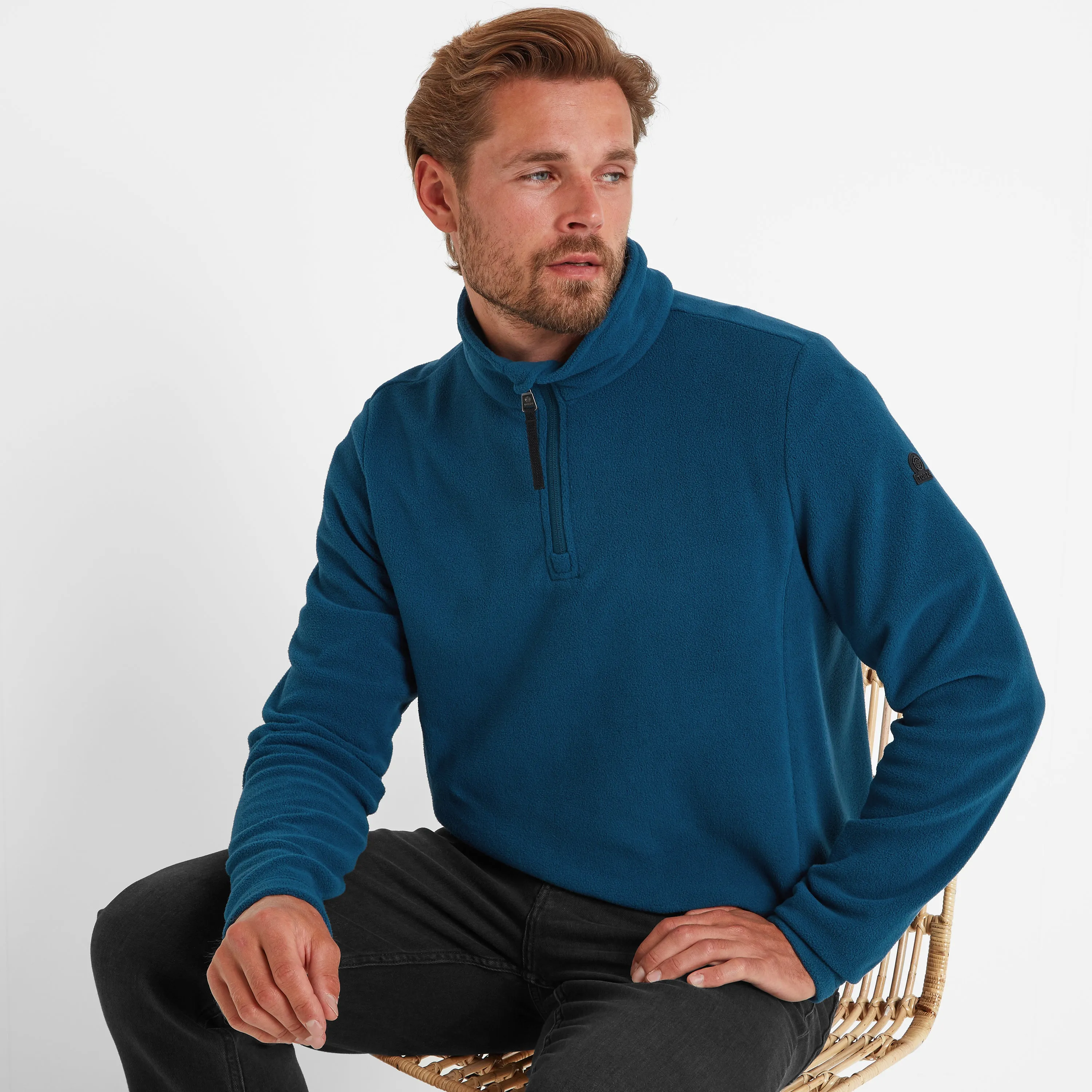 Revive Mens Quarter Zip Fleece - Marine Blue