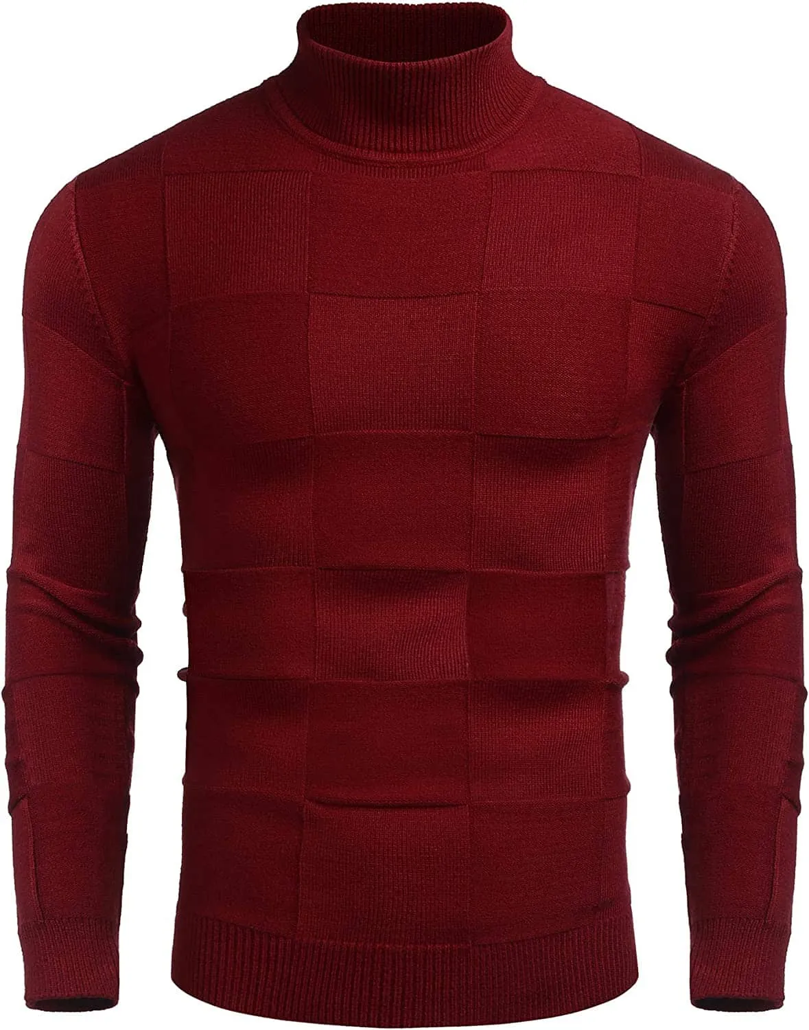 Ribbed Knit Pullover Sweater Turtneck Sweaters (US Only)