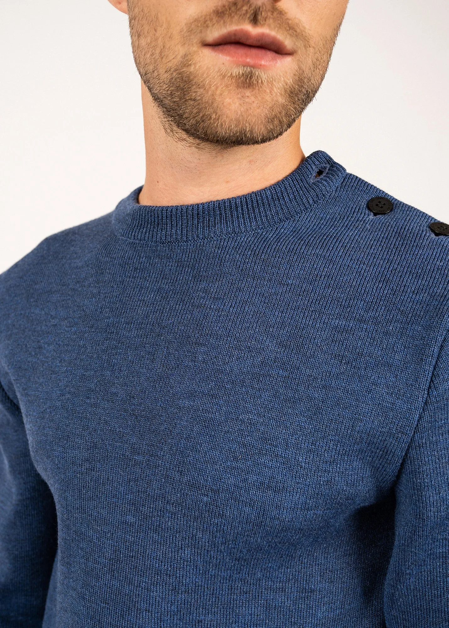 Rochefort sailor jumper - slim fit, in merino wool (JEAN)