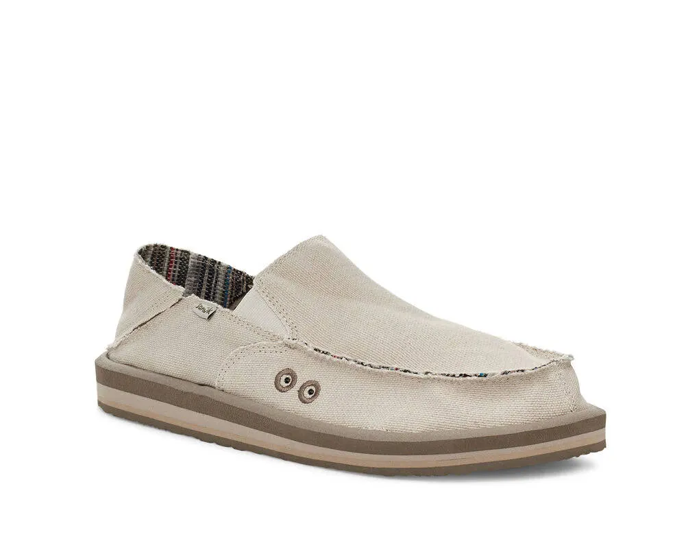 Sanuk Mens Vagabond Soft Top Hemp Natural