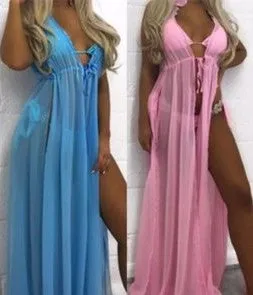 Sexy Pink Maxi Dress Beach Coverup