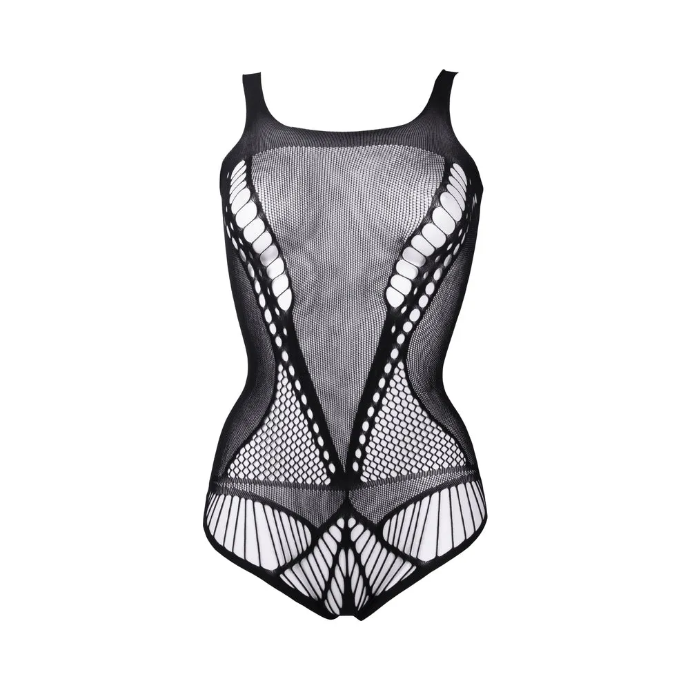 Shots Le Desir Contrast Net Teddy Black O/S