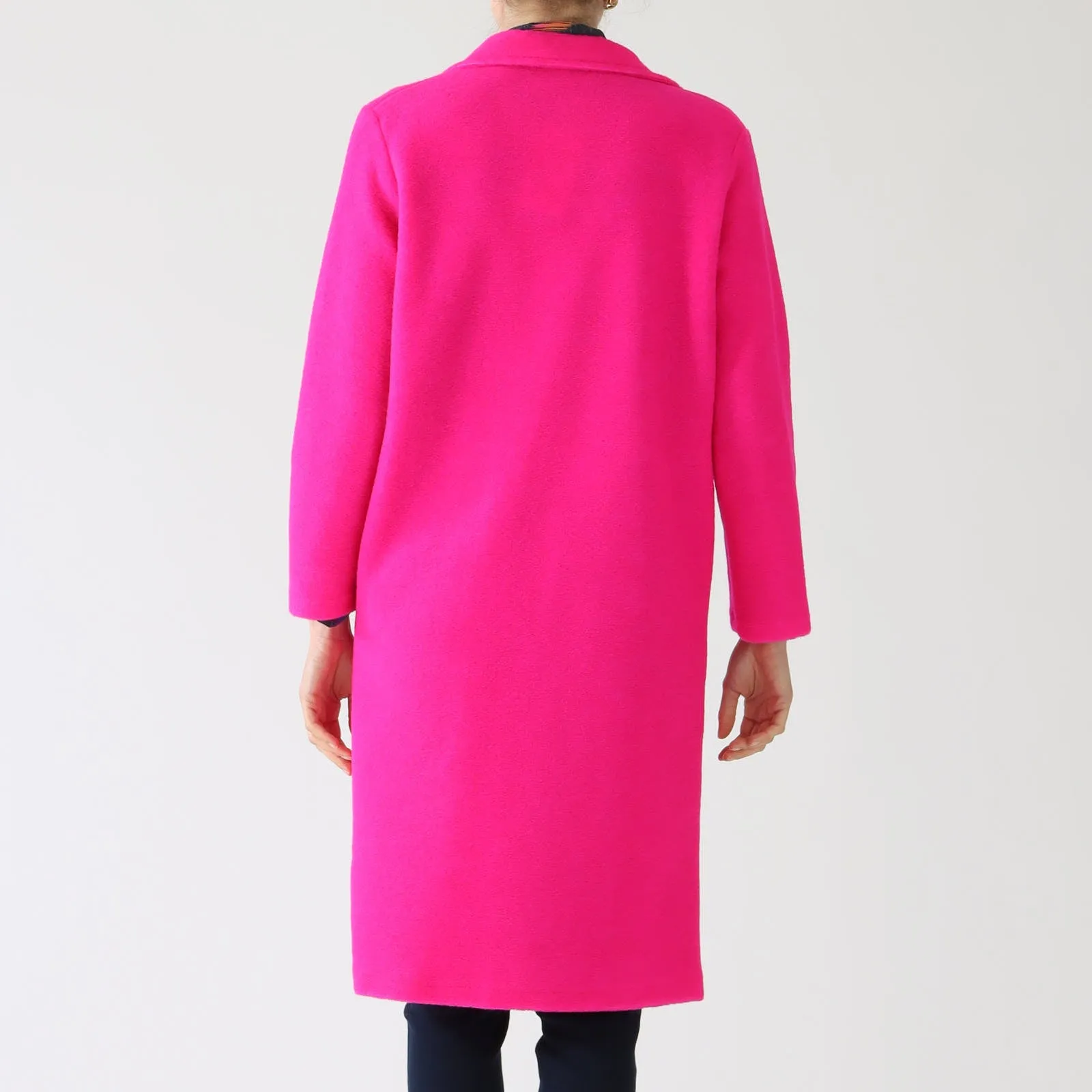 Siena Rosa Fluor Wool Blend Coat