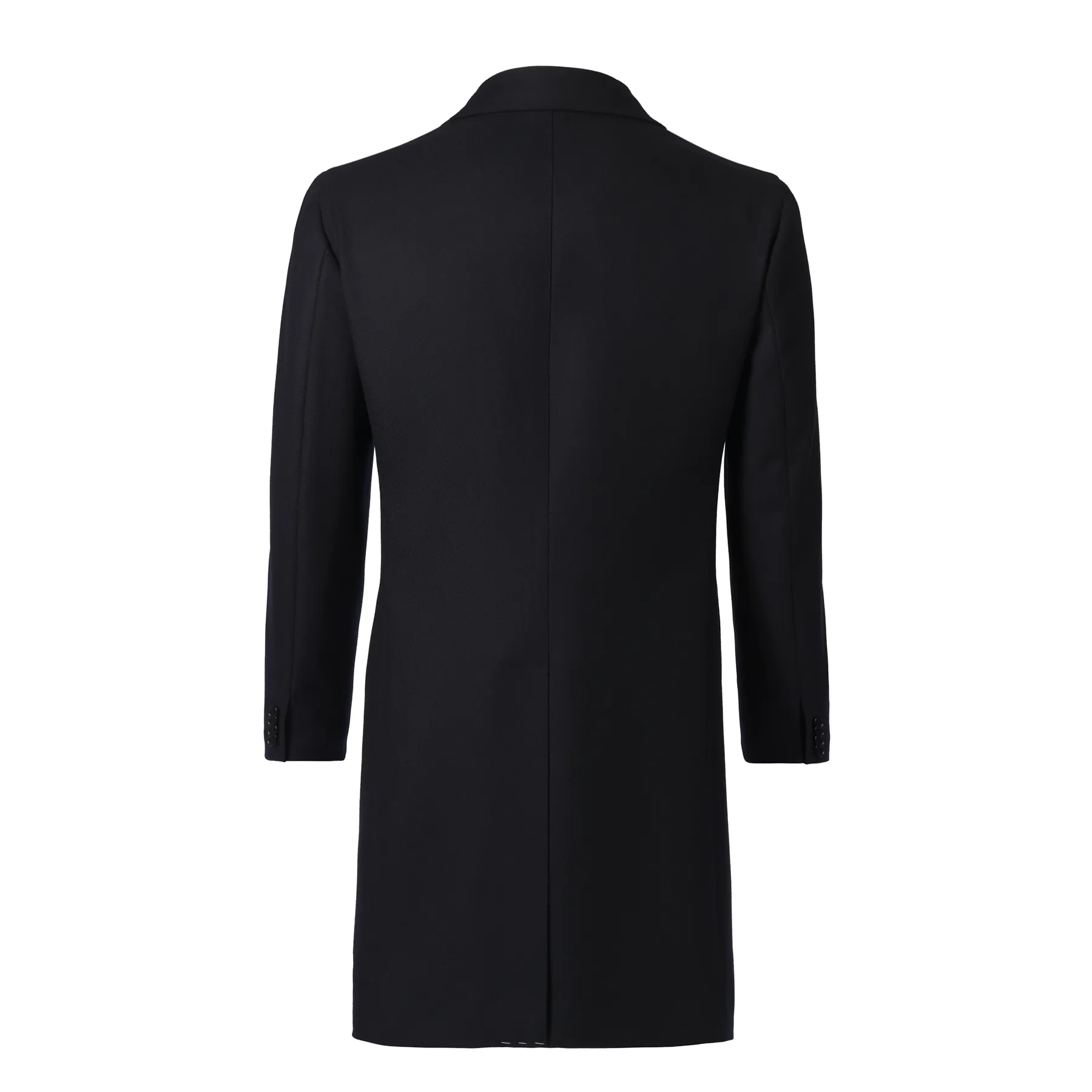 Single-Breasted Virgin Wool Coat