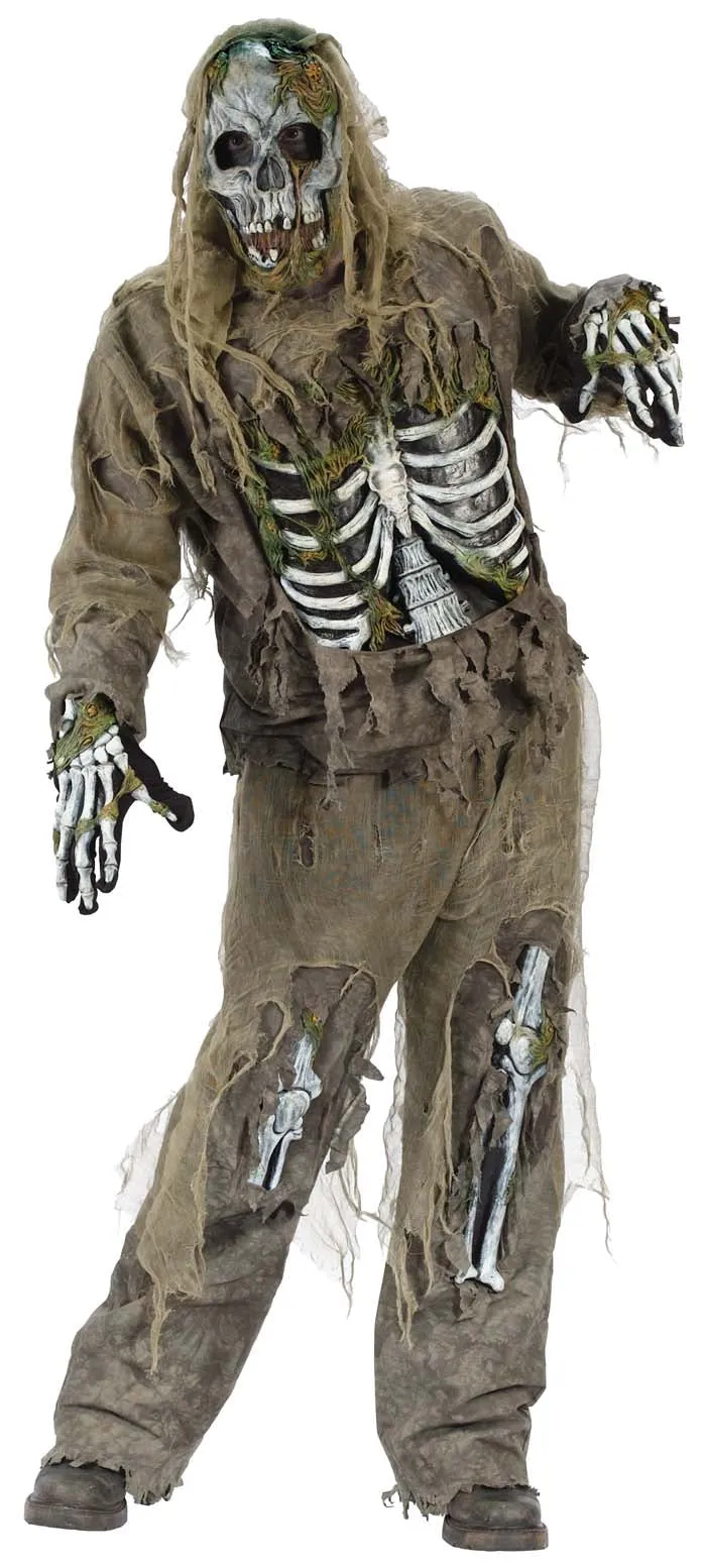 Skeleton Zombie Adult Halloween Costume