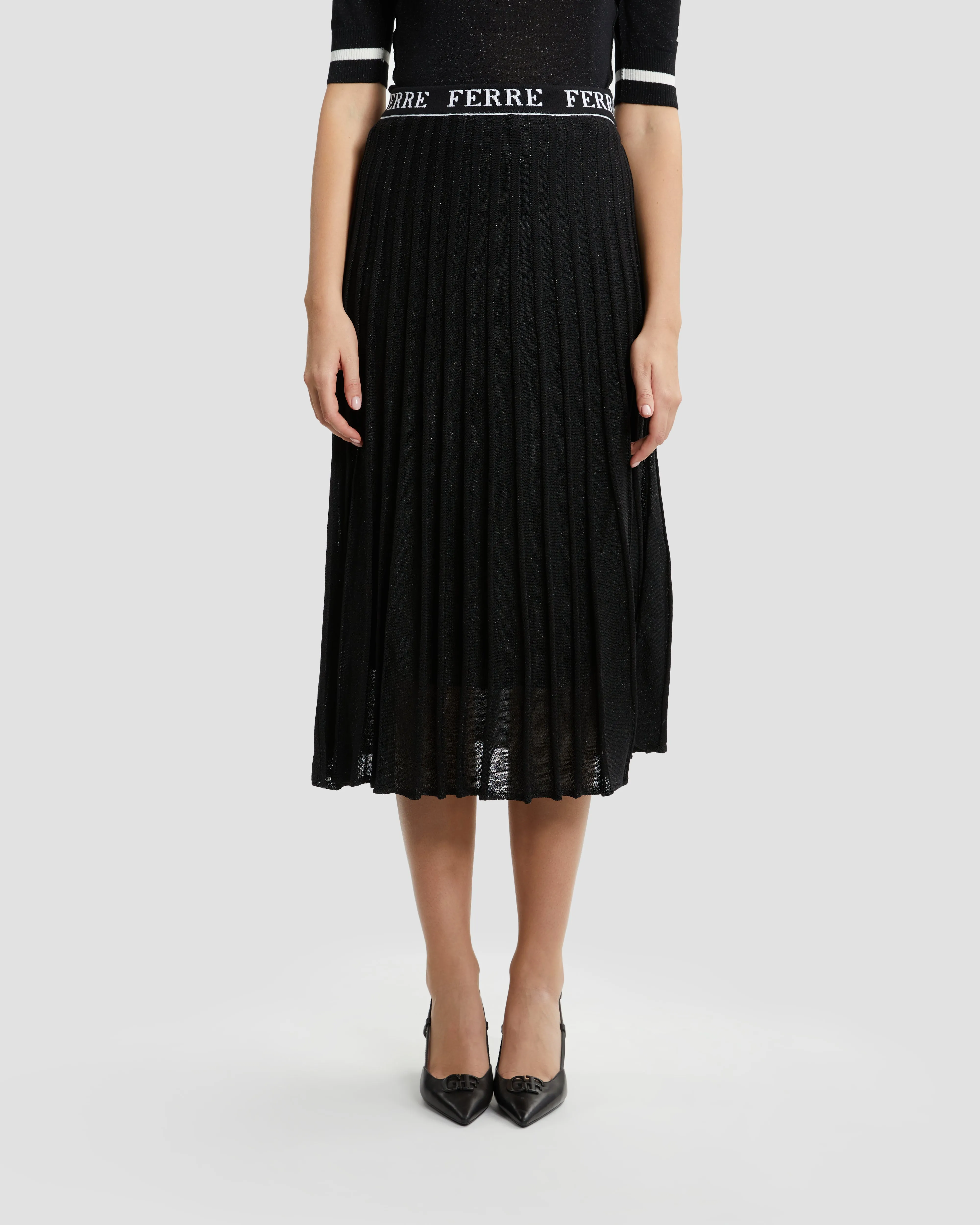 Sparkle Pleated Skirt