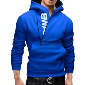 Spring And Autumn Jacket Men's Cardigan Hooded Student Sweater Plus Fat Plus Size Men's Slim Fit